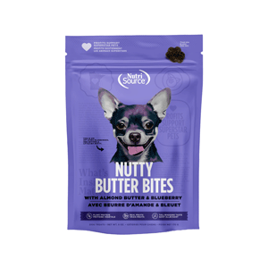 NutriSource Cranberry Almond Butter Nutty Butter Dog Bites 6oz nutrisource, nutri source, dog treats, Cranberry, almond, butter, Nutty Butter